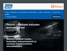 Tablet Screenshot of pekant.fi